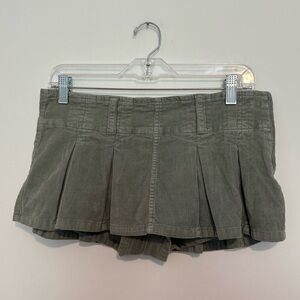 Free People Olive Mini Skirt